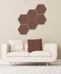 GIK Acoustics Hexagon Absorber Schokoladenfarbe