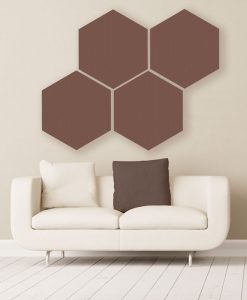 GIK Acoustics Hexagon absorber Schokoladenfarbe